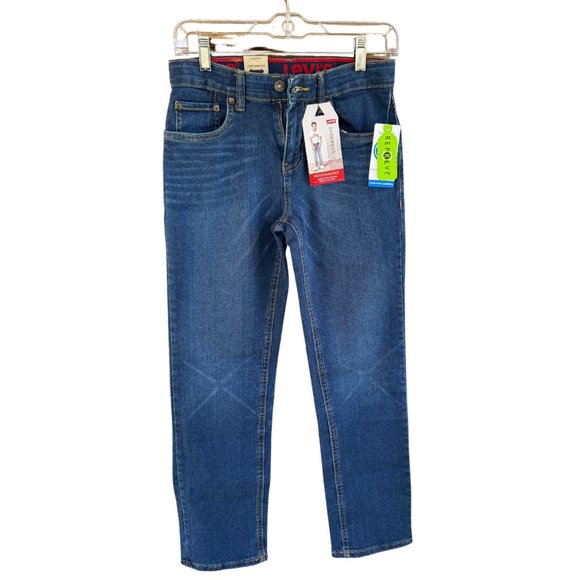 Levi's 514 Straight Regular Fit Performance Jeans for Boys NWT Size 14 Comfy - Picture 1 of 7